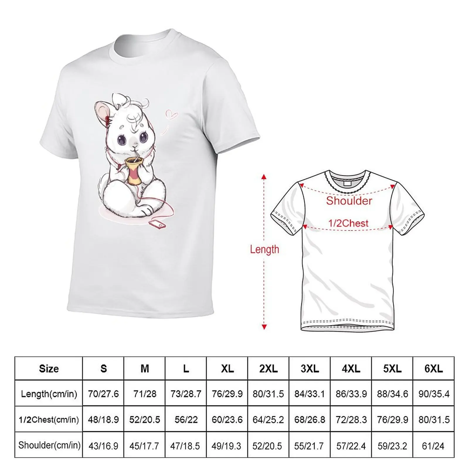 Cute bunny with a mug T-Shirt anime figures graphics compression shirt men