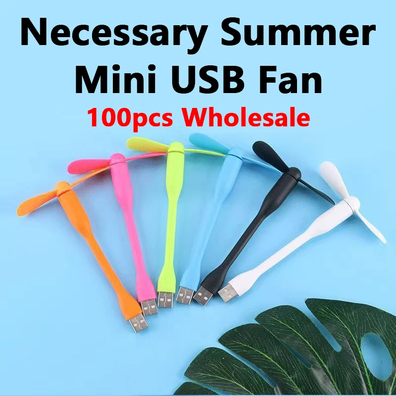 

100pcs New Electronic Gadgets Summer USB Mini Ventilador Portable Flexible USB Cooling Fan Cooler For Laptop Computer Wholesale