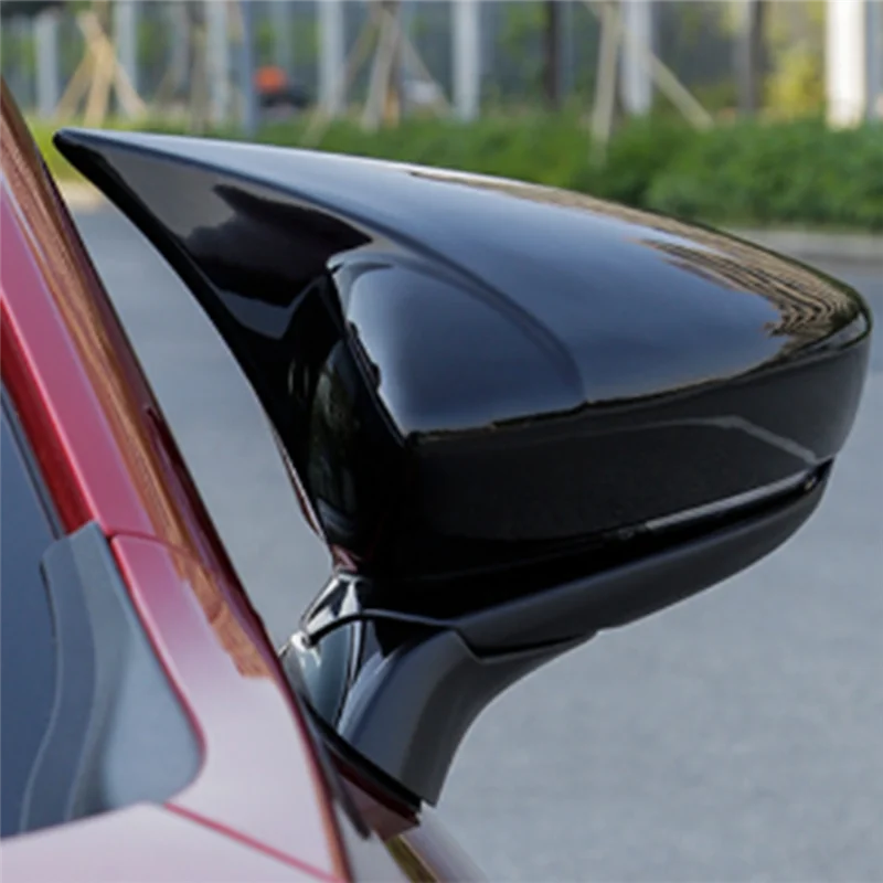 

Bullhorn Type ABS Rear View Side Mirror Cover Rearview Caps For 20 Mazda Enclave