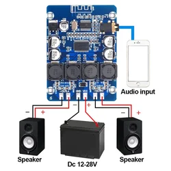 TPA3118 2X30W Dual Channel Stereo Audio Bluetooth Digital Power Amplifier Board XH-M314 Amplificador Original Chip DC 8V-26V