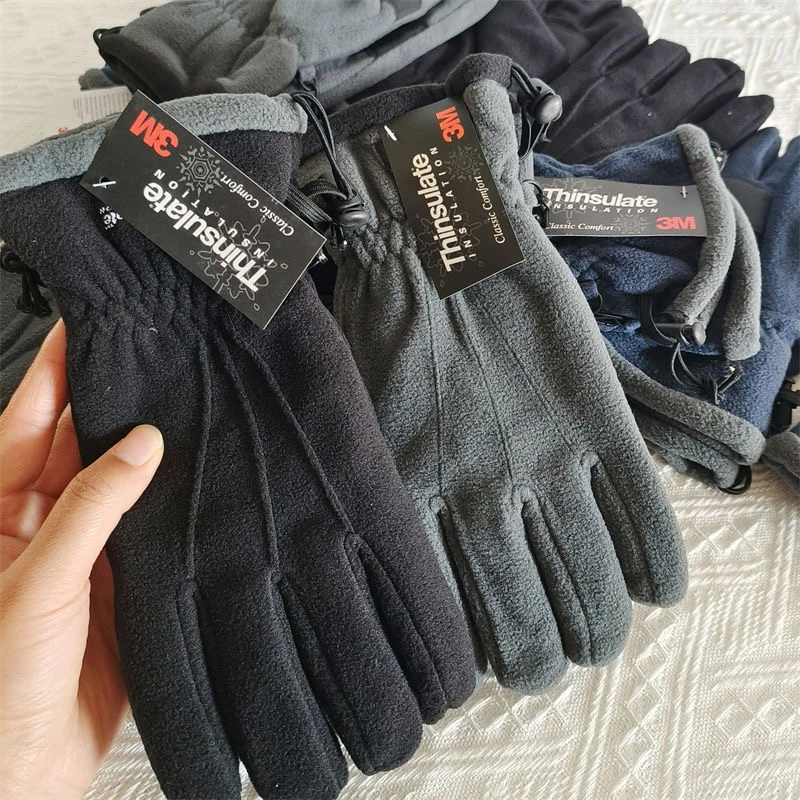 3M مخمل دافئ فعال خفيف الوزن وسريع التسخين! قفاز شتوي للرجال والنساء مقاوم للبرودة في الهواء الطلق من الصوف الدافئ