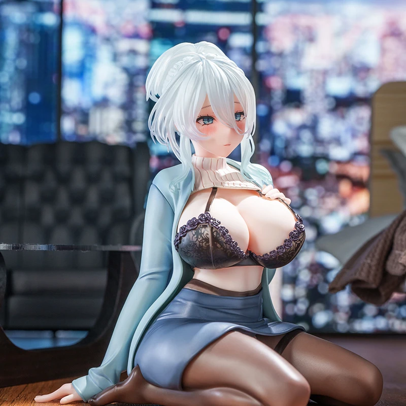 

14cm Anime Figure - Sexy Girl Figurine Yukino Mifuyu Sitting Posture PVC Model Statue Collectible Toy Gift for Boys