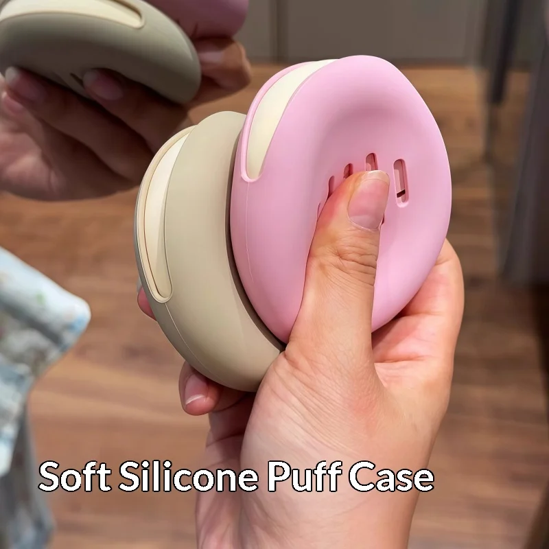 Portable Soft Silicone Makeup Sponge Holder Multi‑Hole Breathable Beauty Powder Puff Storage Case Travel Cosmetic Organizer