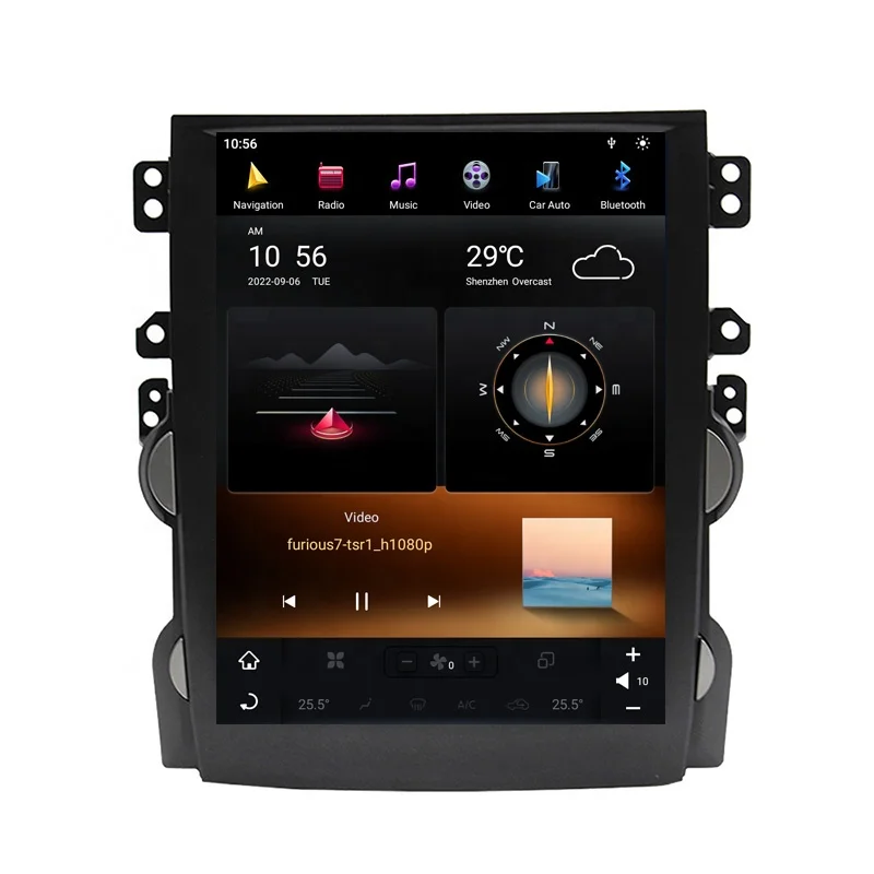 テスラスタイル11インチカーラジオ、シボレーマリブ2012-2015用カーマルチメディアプレーヤー、ワイヤレスCarplay、4G対応