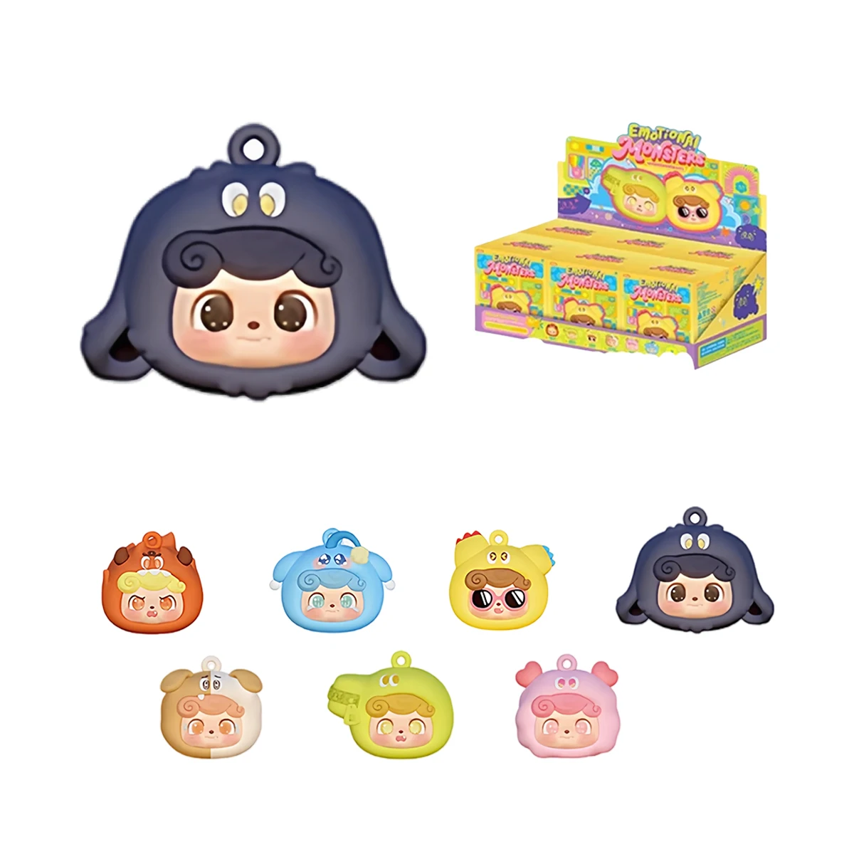 HIPLAY JOTOYS Q.Kid Monsters emocionales Mini Series Set Caja Caja ciega Figura