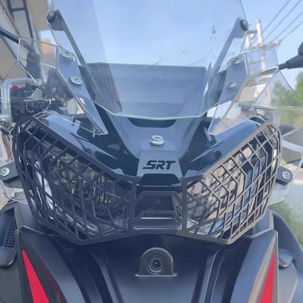 Good Quality For QJMOTO QJ SRT800 SRT800X SRT 800 modified headlight protection cover stainless steel headlight protection net