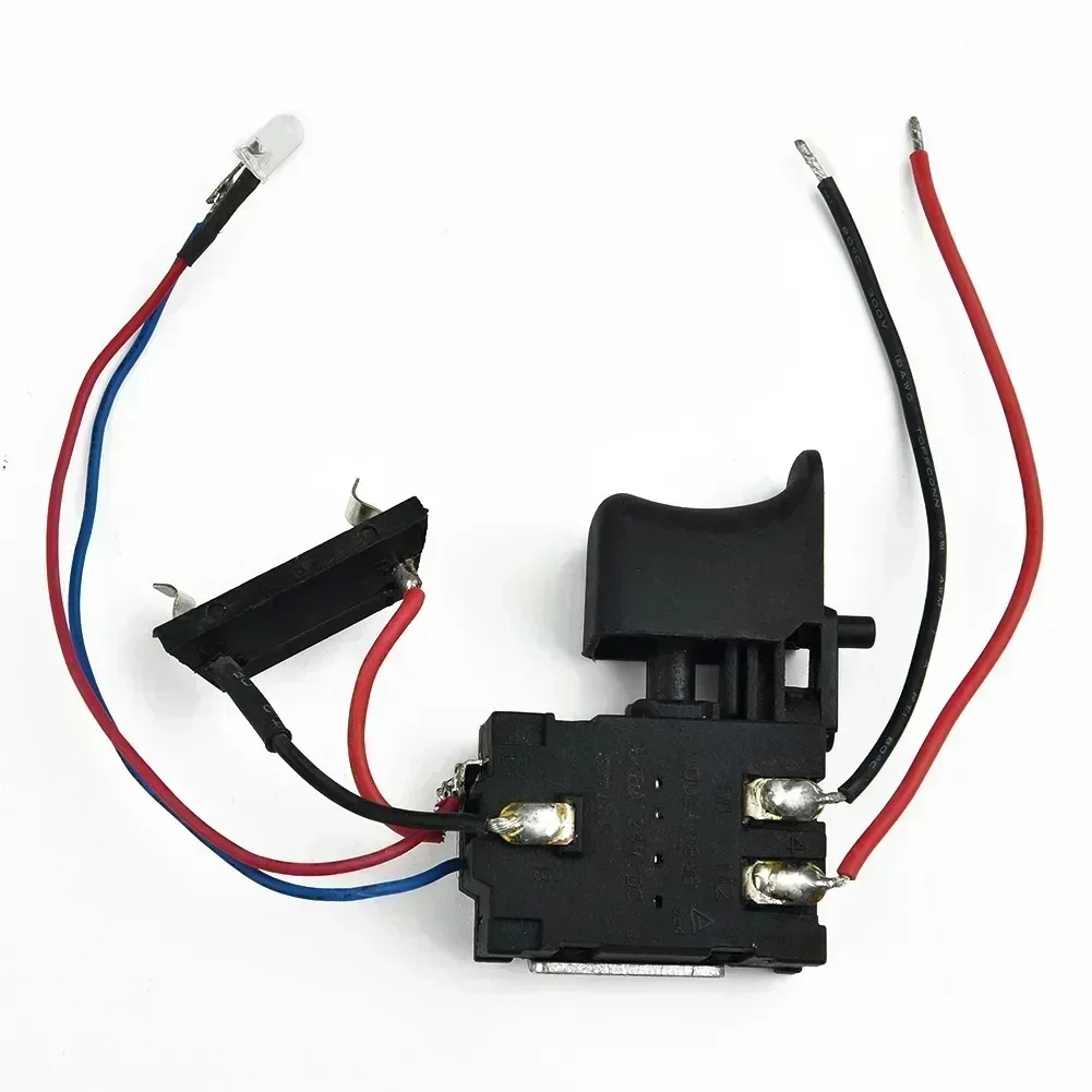 Push Button Trigger Switch For Electric Drill, DC 7 2 24V Charge Function, Replace Damaged Switch, Plastic And Metal Material