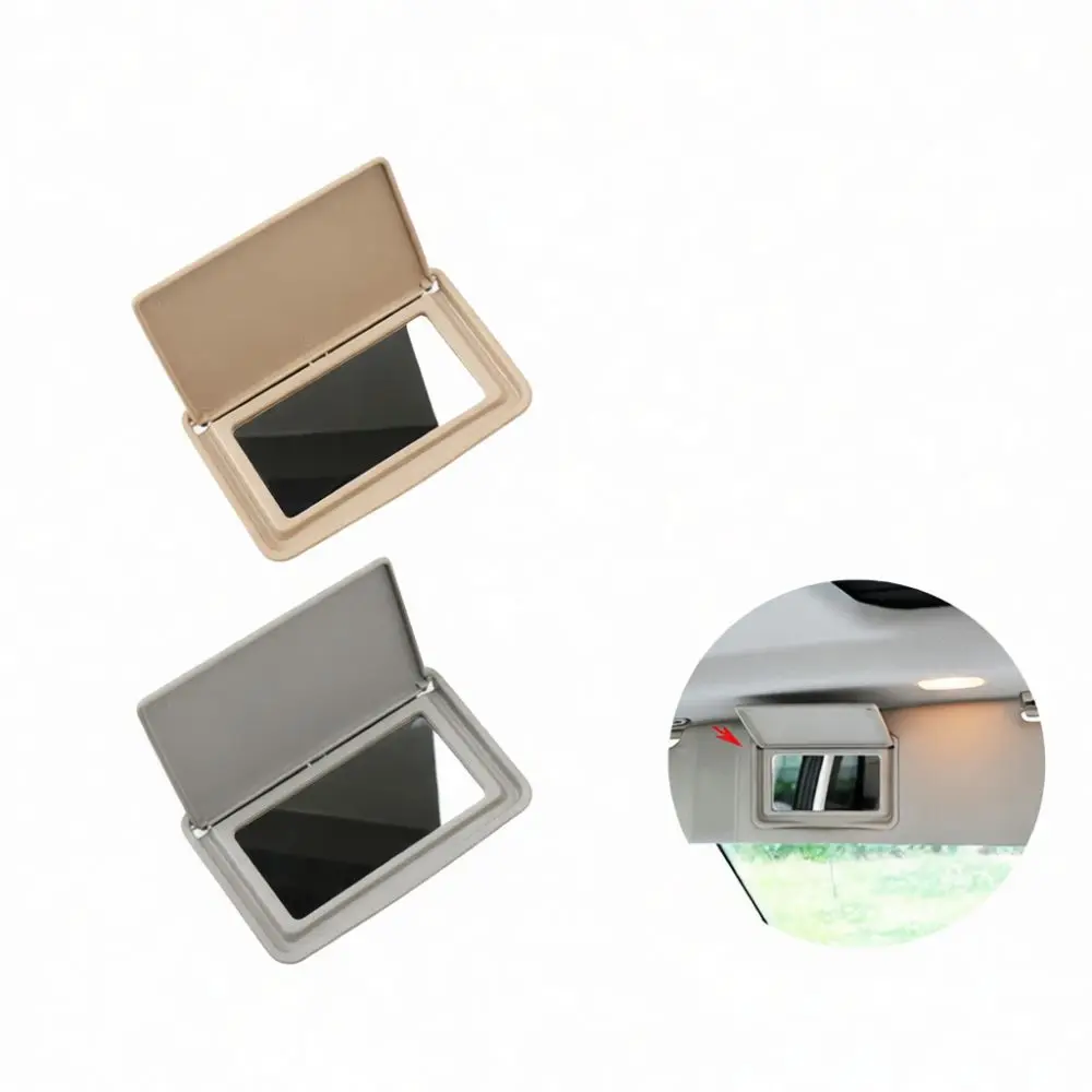 Car Makeup Vanity Mirror For Mercedes W202 C Class W210 E Class Sun Visor Cosmetic Interior Protective Flip Accessory