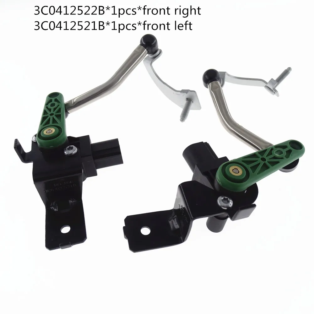 

Front Left Front Right Headlight Level Sensor Bracket 3C0412521B 3C0412522B For VW Golf MK5 Passat B6 CC Seat Alhambra Audi Q3