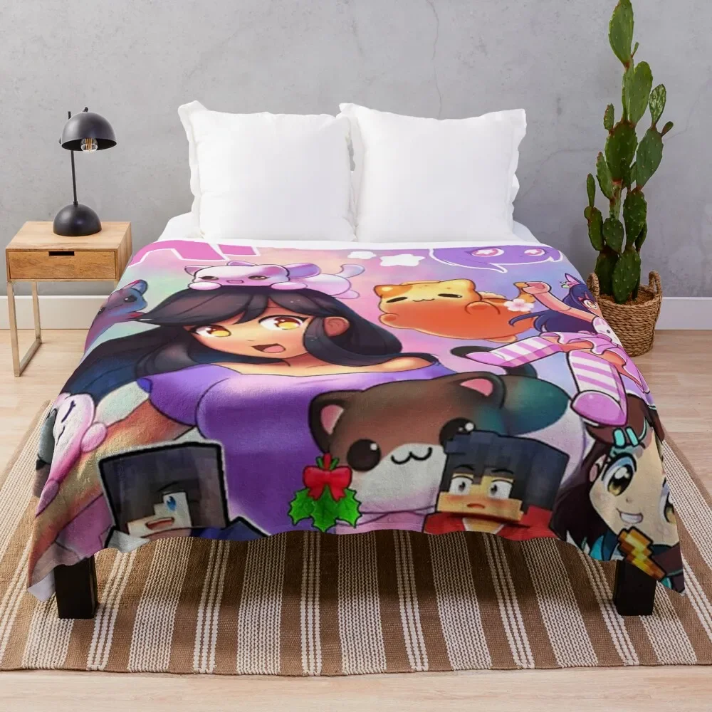 Aphmau Art Poster classic poster Throw Blanket Hairys anime Blankets