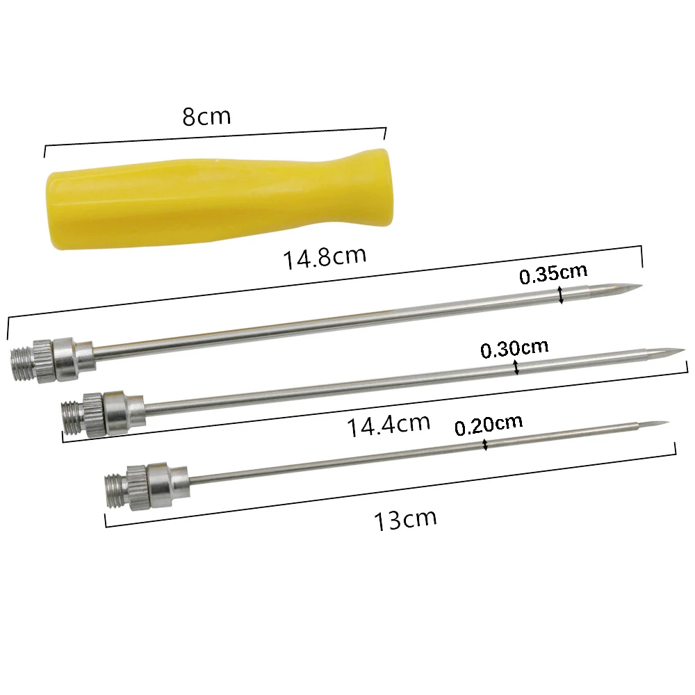 1 Set Horse Stainless Steel Veterinary Trocars Deflation Needle Cow Sheep Rumen Puncture Exhaust Livestock Cattle Trocar Needles