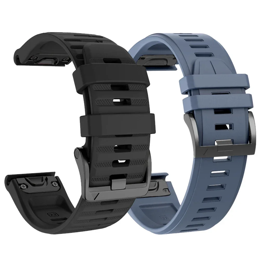 22 26 mm Silikonarmband für Garmin Fenix E 8 7X 7 Pro Solar/6X 6/Instinct 2X/Enduro 3/Epix (Gen 2) pro QuickFit 1:1 Offizielles Band