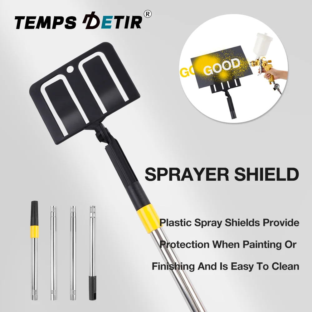 Plastic Spray Paint Shield, Rotating Baffle Bracket With Extension Rod, Removable, Suitable For Home Decoration/Spray Painting