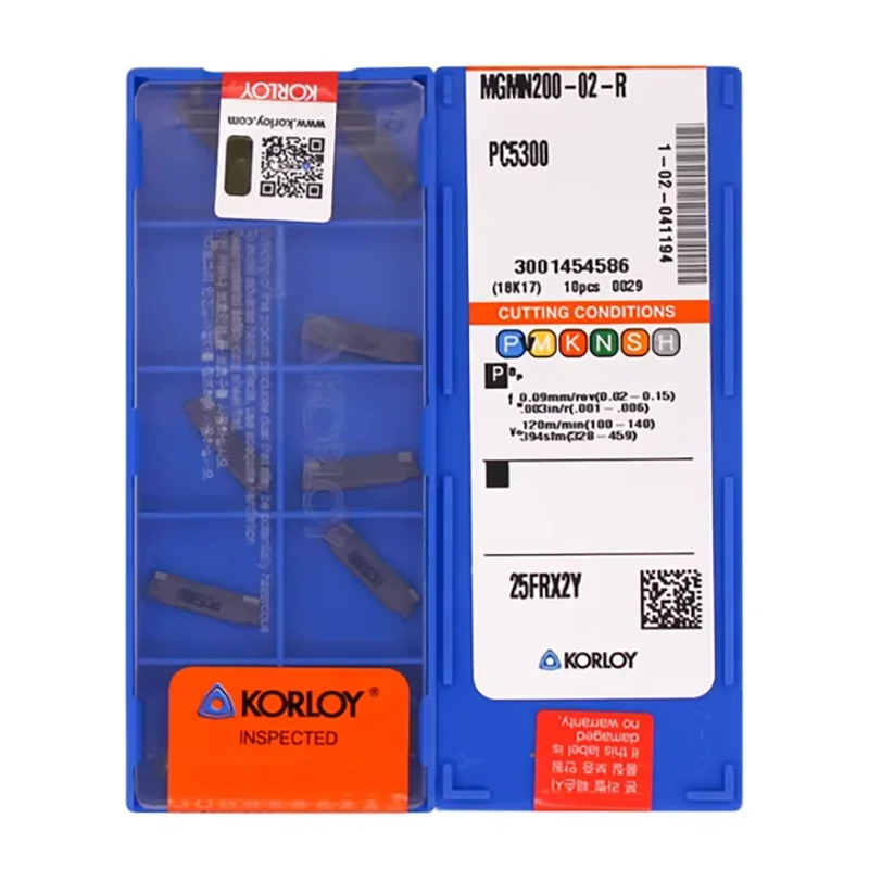

KORLOY Turning Tool MGMN200-02-R PC5300 02-L 04-R 04-L Grooving Carbide Inserts 10pcs