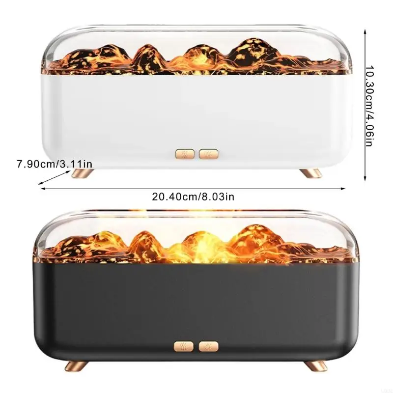 7-Farben-LED-Flammen-Luftbefeuchter-Nebelsprühgerät für die Entspannung Home-Office