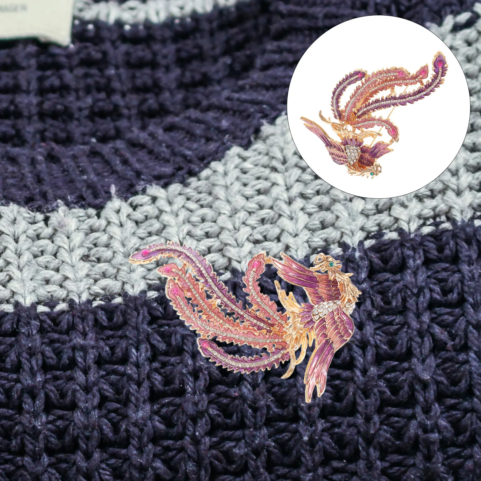 

Alloy Rhinestone Brooch Pin Creative Lapel Clip for Women Clothes Jackets Dresses Wedding Party Decorative Brooch