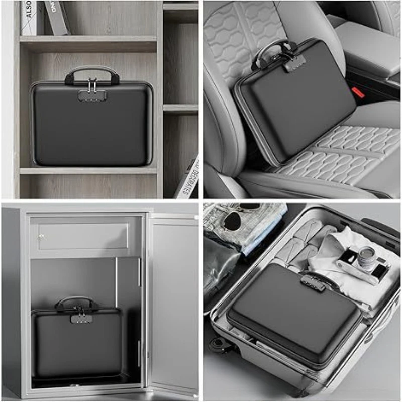 Fireproof handbag briefcase waterproof fireproof information document valuables hand