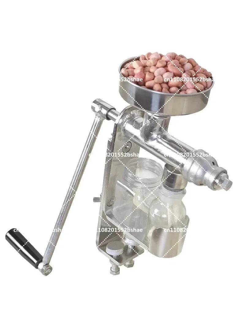 Manual Oil Press Machine Stainless Steel Hand-Cranked Oil Press Household Small 304 Stainless Steel Olive Peanut Juicer
