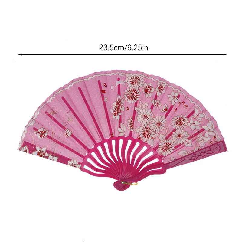 Ventilateur de phtalFan chinois portable pour femme, ventilateur pliant, Cheongsam, fleur de prunier, fête de mariage, cadeaux de décoration classiques