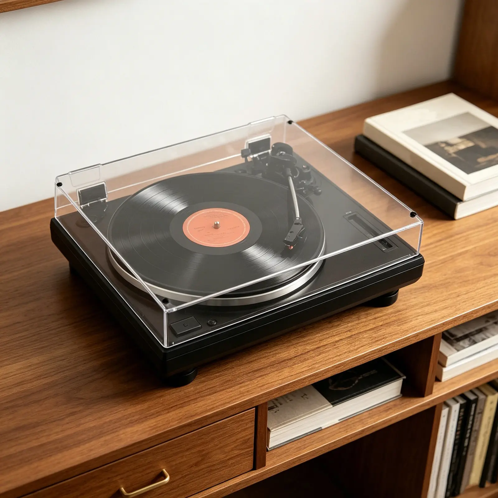 Dust Cover Vinyl Record Protective Sleeves Clear Halloween Christmas New Year Acrylic Dust Covers Home Stereo System Transparent
