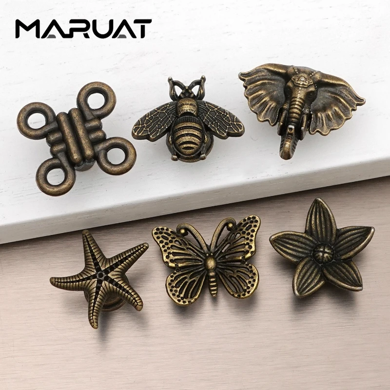 Bee Shape Wardrobe Knob Zinc Alloy Furniture Handles Door Knobs Cabinet Kitchen Cupboard Handle Home Improvement Decoraction