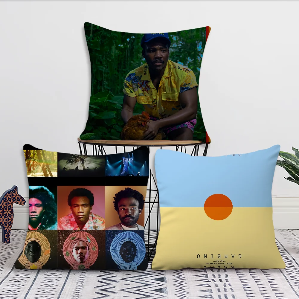 Singer Comfortable soft Pillow Case for D-Donald G-Glover Actor Sofa Living Room Home office Decor and Protective Covers