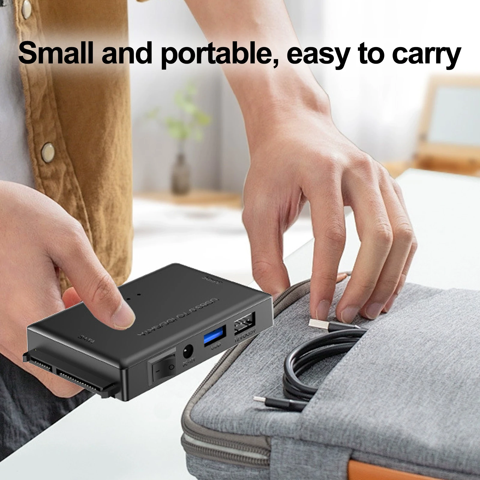 Adaptador de disco rígido 3-em-1 usb3.0 para sata ide 2.5/3.5 ''hdd ssd conversor de transferência de dados de unidade óptica para laptop desktop disco rígido