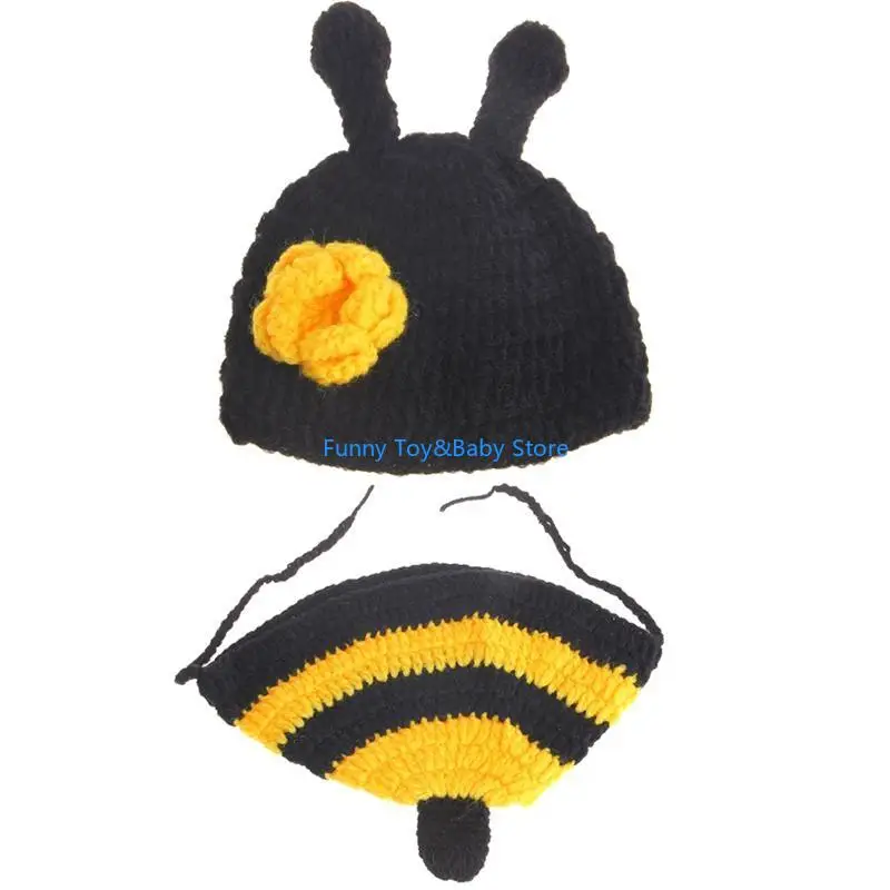 

C90B Baby Hat Bodysuit набор новорожденных фотосъемка вязаная шерстяное мягкое комбинезон