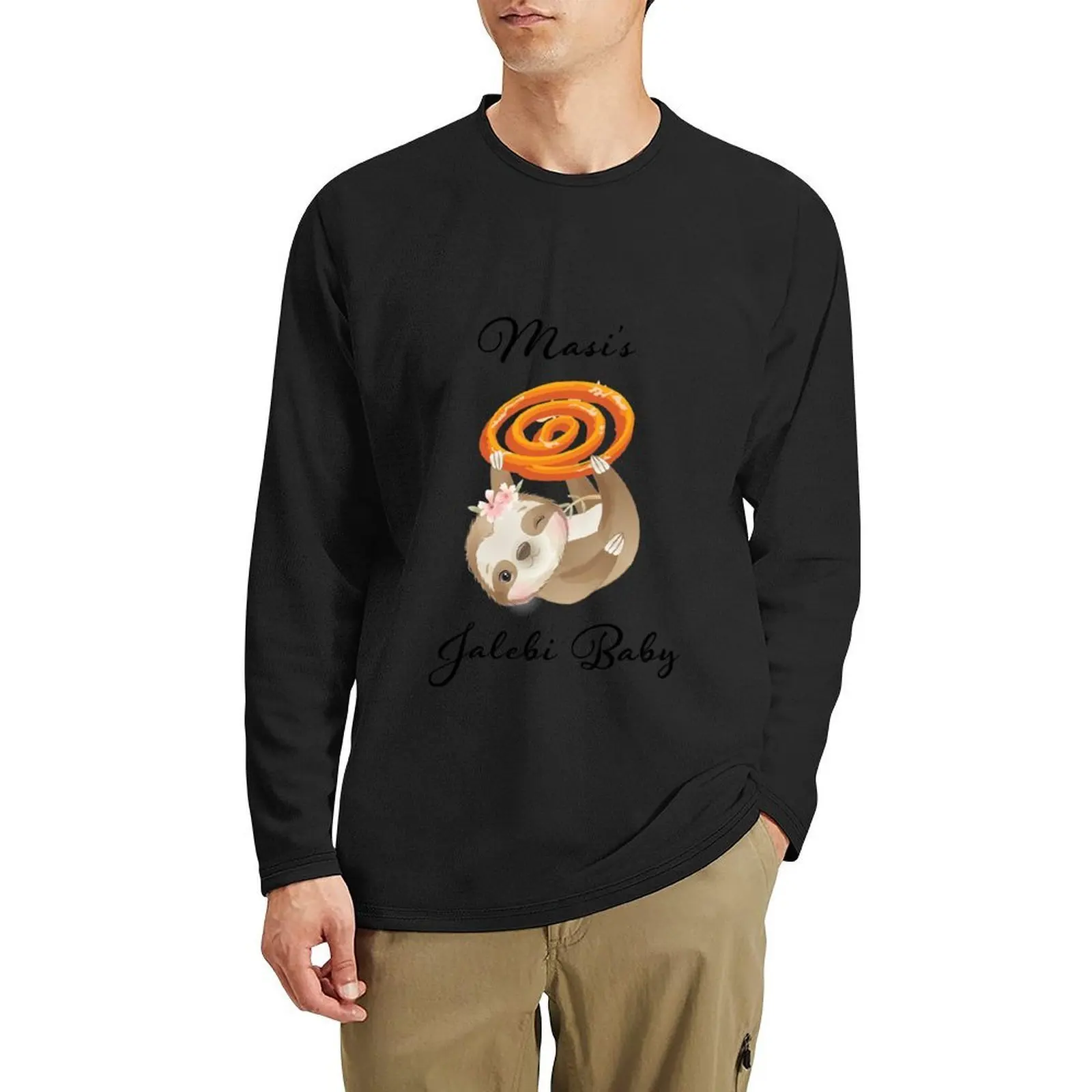 Camiseta larga Jalebi Baby de Masi, camisetas gráficas, camisetas pesadas, camiseta gráfica, camisetas grandes y altas para hombres