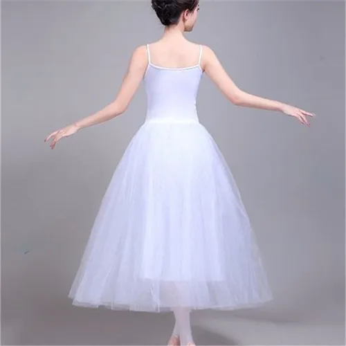 Imagen 2 del producto Vestido largo de Ballet para niños y adultos, faldas de práctica de fiesta, trajes de baile de moda, nuevo