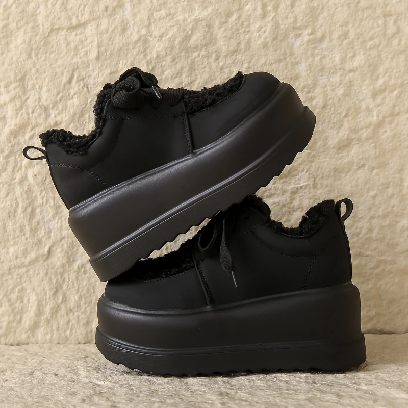 새로운 겨울 두꺼운 캐주얼 스노우 부츠 여성용 7.5C - Women Shoes Sneakers 리뷰 및 가격