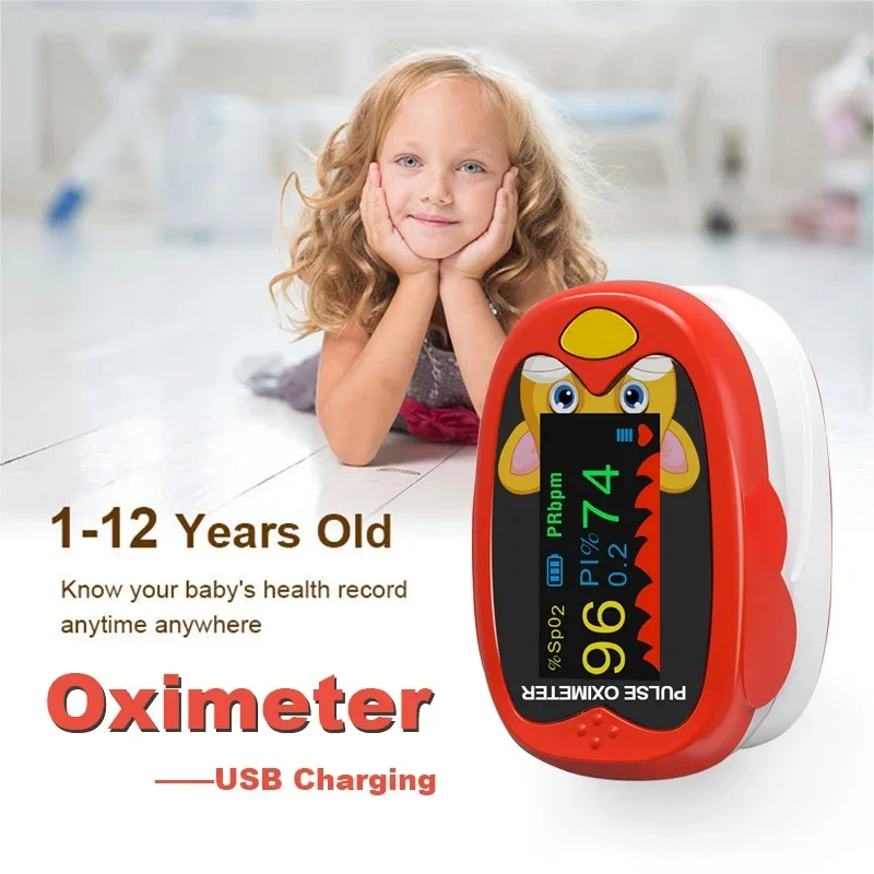 AJC USB digital oximeter of fingers Blood Oxygen Monitor pediatric oximeter adult rechargeable oximeter OLED Home Medica