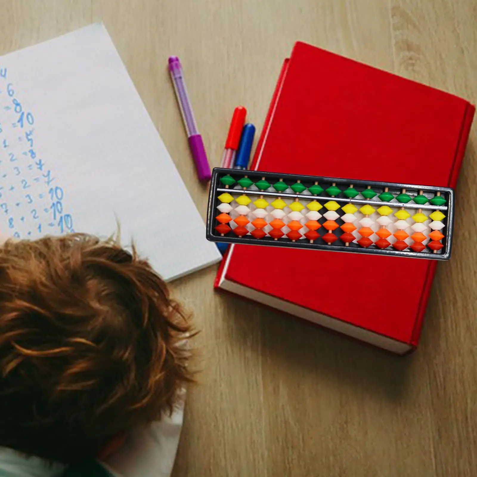 Profissional matemática ábaco com contas coloridas calculadora criança ferramenta de contagem aprendizagem auxiliar montessori brinquedo para jardim de infância crianças