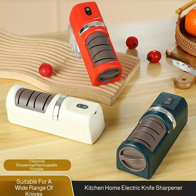 Picture 4: Rechargeable  Knife Sharpener Automatic Multi-function Small Sharpening Machine Whetstone For Household Kitchen