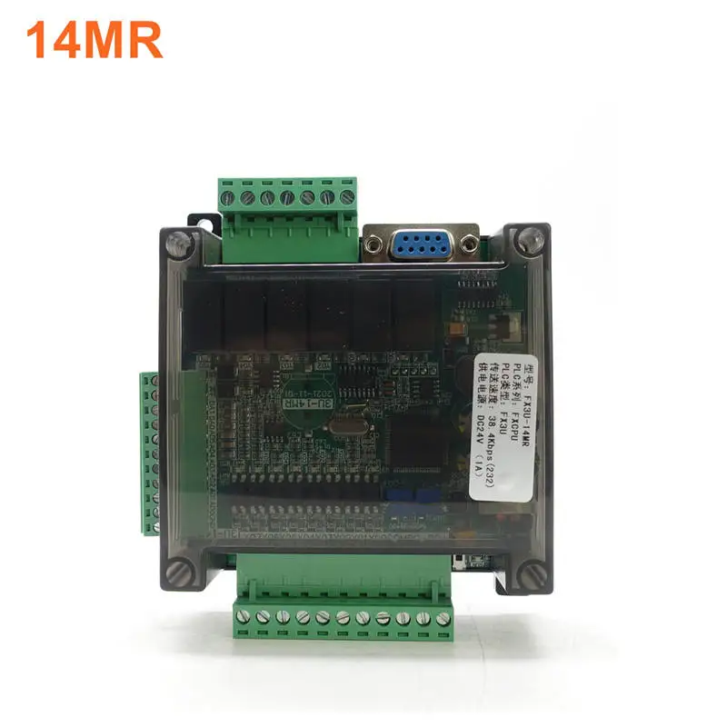 FX3U-14MR FX3U-14MT Scheda di controllo industriale PLC 8 ingressi 6 uscite 6AD 2DA e RS485 RTC compatibile con FX1N e FX2N