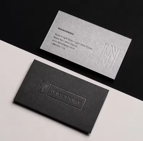 Customized textured paper business card, high-quality thank you card, embossed matte commercial logo paper card