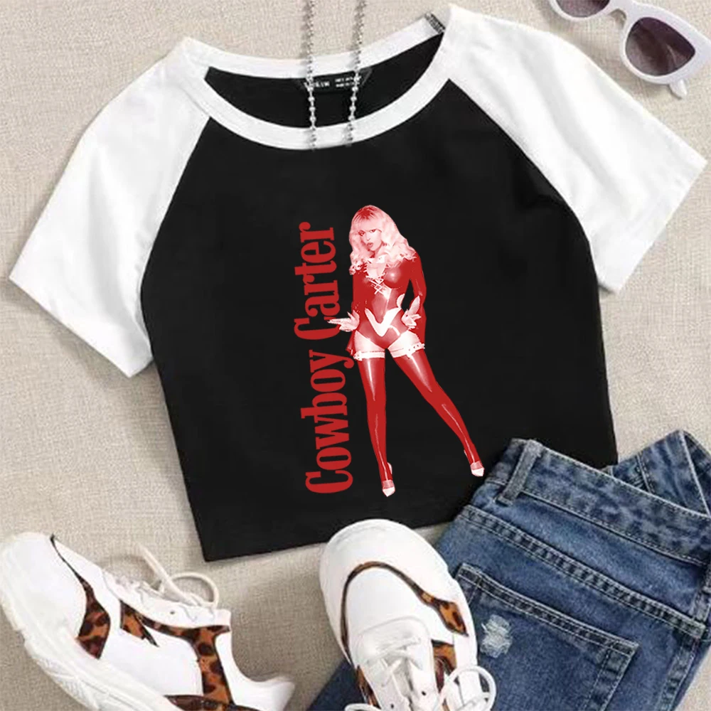 Cowboy Carter Beyonce Crop Shirt Beyonce T-Shirt This Ain't Texas Shirt Texas Hold Em T-Shirt Graphic Tee Unisex Short Tees Tops