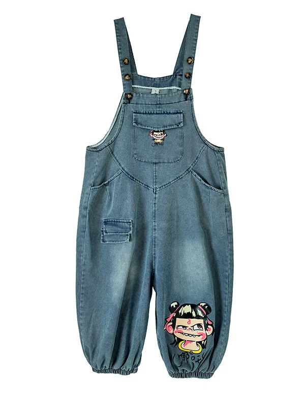 กางเกงยีนส์สตรี2025ฤดูร้อนใหม่หลวมสบายๆFaionอเนกประสงค์Stierเจ็ดกางเกงSlimming Effect