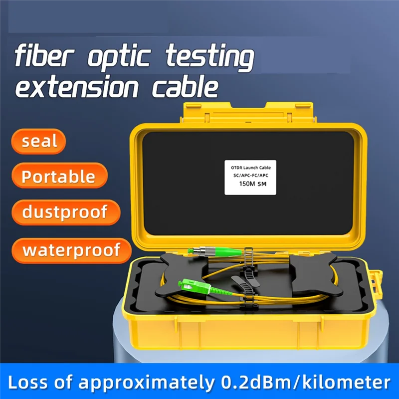 

A29F-OTDR Transmitting Cable Box 150M Fiber Optic Launch Cable Box Dead Spot Eliminator Ring OTDR