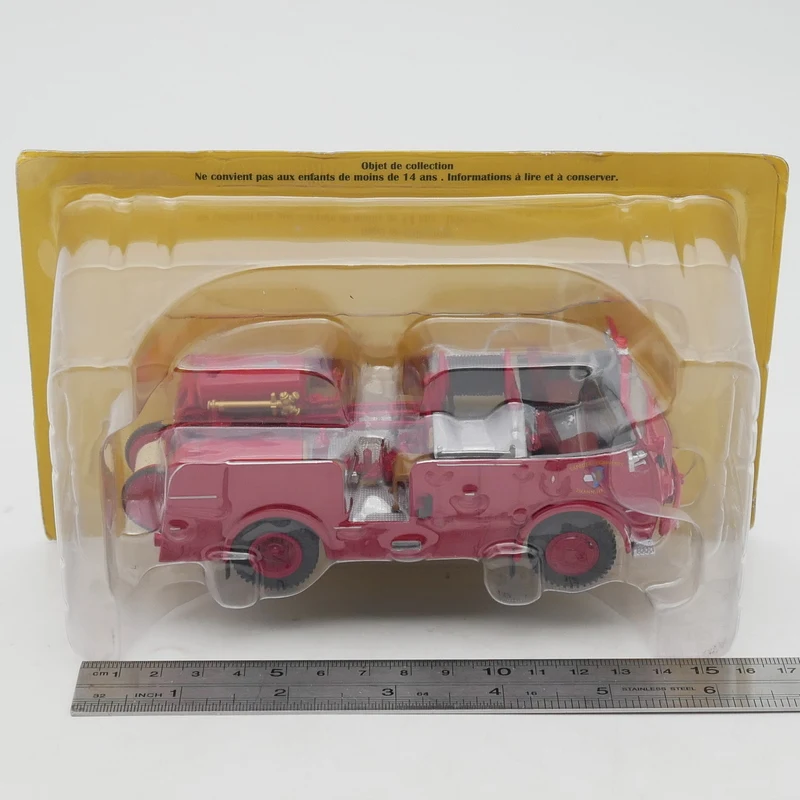 

Diecast Ixo 1:43 Scale Berliet GLA PS French Fire Engine Alloy Car Model Collectible Toy Gift Souvenir Display Ornament