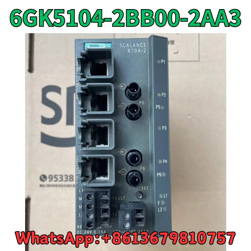 Interruptor usado 6GK5104-2BB00-2AA3, teste a APROVAÇÃO, transporte rápido