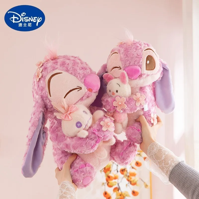 45/60/70cm Big Size Cherry Blossom Stitch Kawaii Anime Plush Stuffed Doll Disney Cartoon Plushs Children's Pillow Holiday Gifts