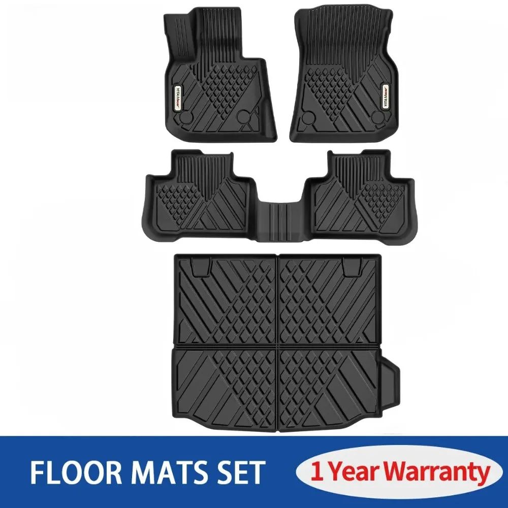 

3D Floor Mats & Cargo Liner for 2018- 2024 BMW X3 w/o Spare Tire All Weather TPE