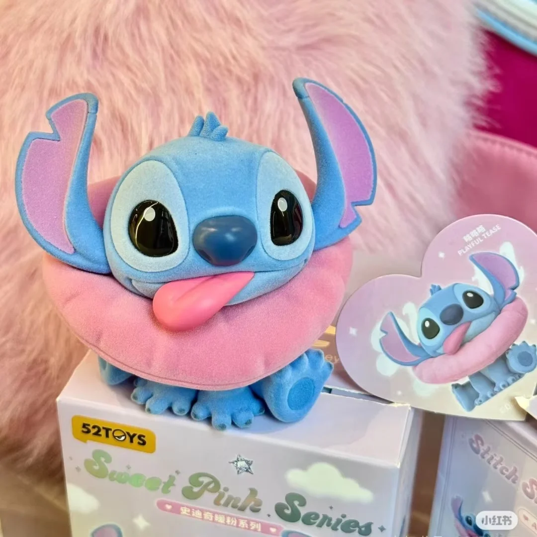 

Disney Stitch Sweet Pink Series Blind Box Collectible Anime Figure Trendy Desktop Decoration Toy Gift for Birthday