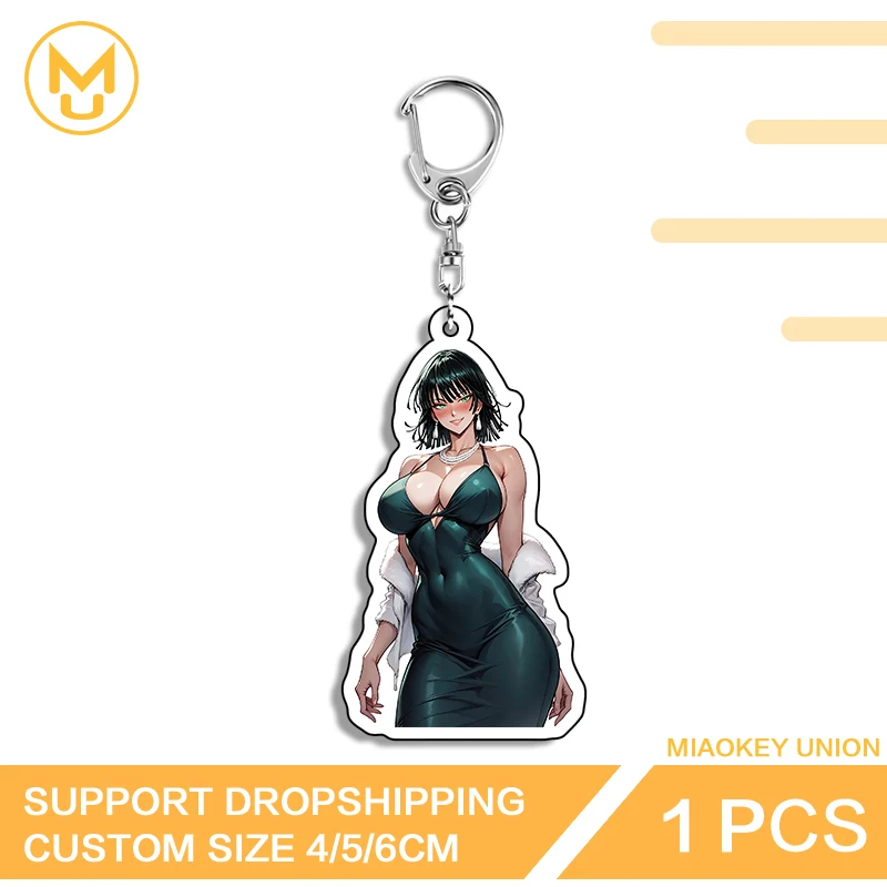 Tatsumaki Alluring Bikini Big Chest Attractive High Quality Funny Double Sided Acrylic Key Chains Luxury Trendy Jewelry