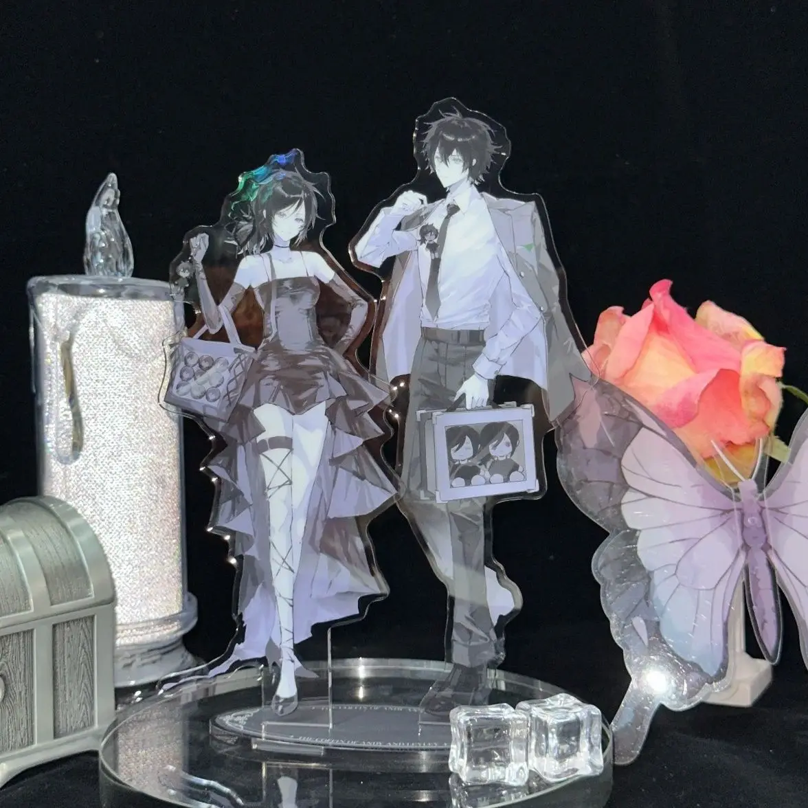 

The Coffin of Andy and Leyley Figures Acrylic Stand Anime Model Action Figure Ornament Accessories Models