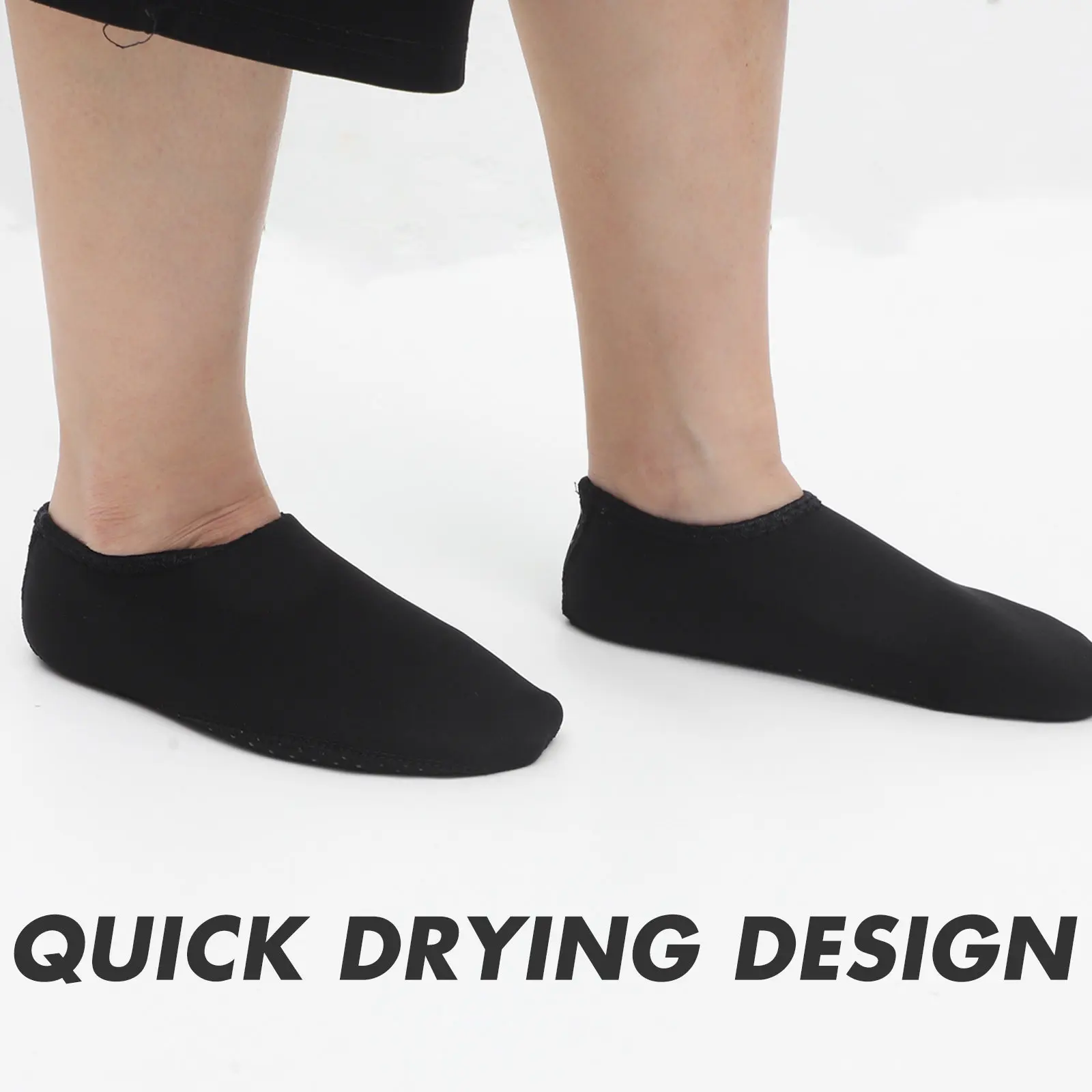 

1 пара водонепроницаемых носков-тапочек с защитой от скольжения и порезов, быстросохнущие, легкие, для пляжа, прогулок по песку и плавания