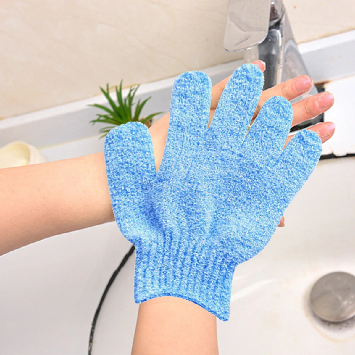 

10Pairs New Exfoliating Gloves Bath Sponge Body Dead Skin Remover Bathroom Shower Brush Massager Scrub Exfoliator