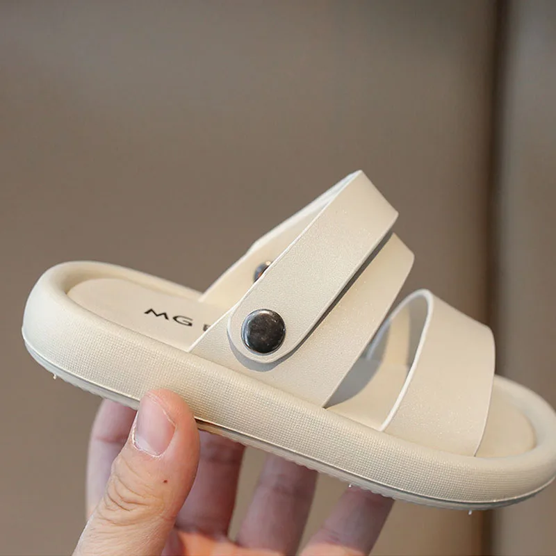 2024 estate neonati moda sandali da spiaggia Open Toe traspirante due indossare scarpe Casual sandali da scuola per bambini pantofole per bambini