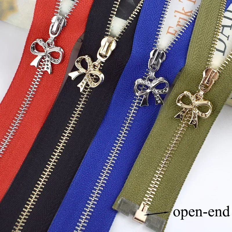 5Pcs Meetee 3# Metal Zippers 15-30cm Closed End Zipper for Sewing Bags Pocket Wallet Garment Zip Repair Kit Accessories